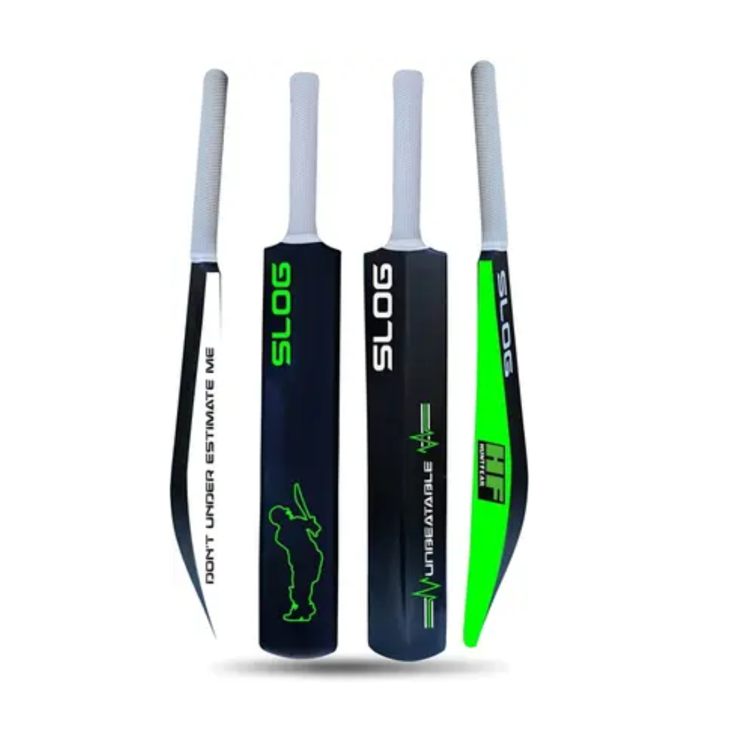 HF THE ORIGINAL Slog Full Size (Ideal for 15+) Hard PLastic For tennis Ball PVC/Plastic Cricket Bat For 15+ Yrs